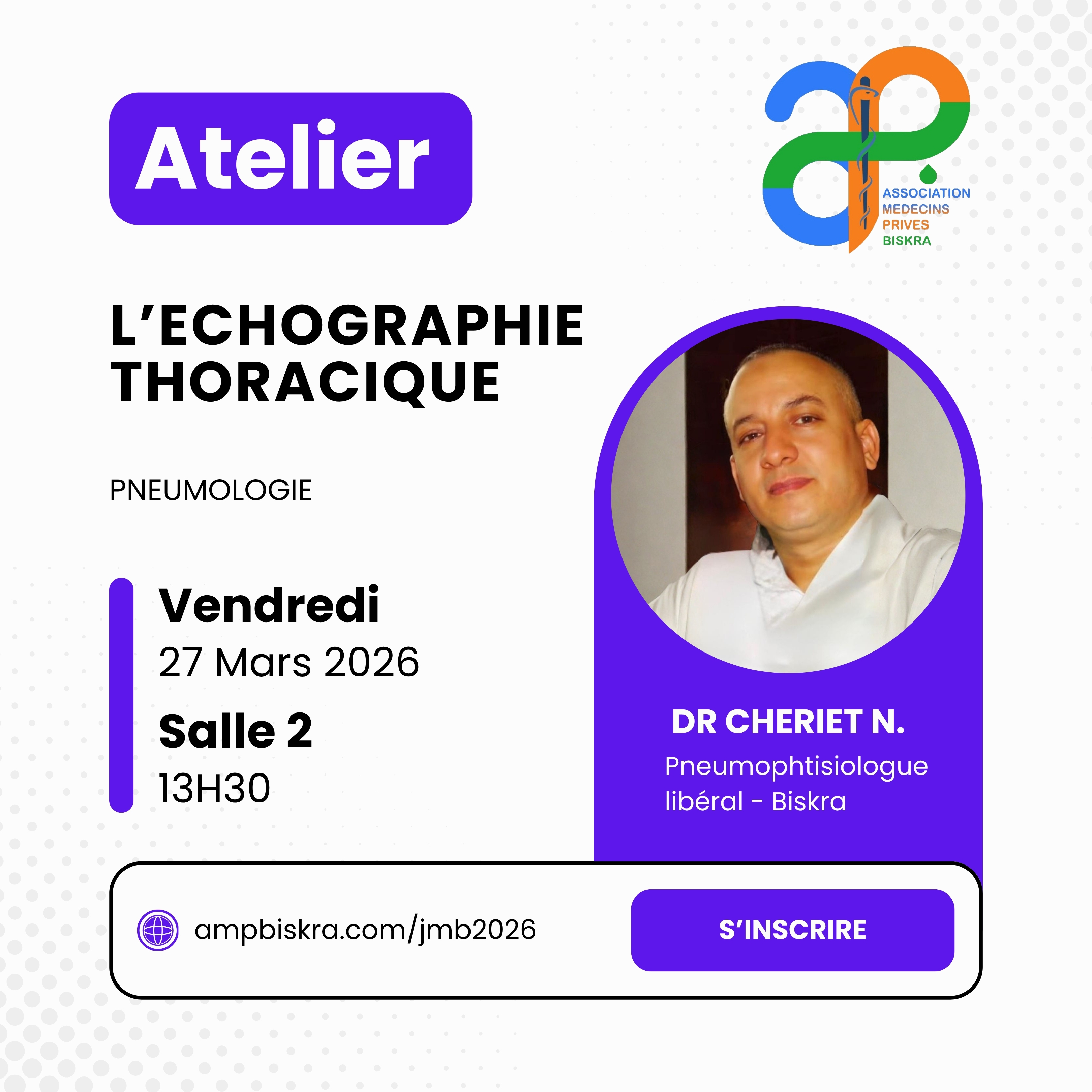 Atelier L'Échographie Thoracique - Dr CHERIET N.